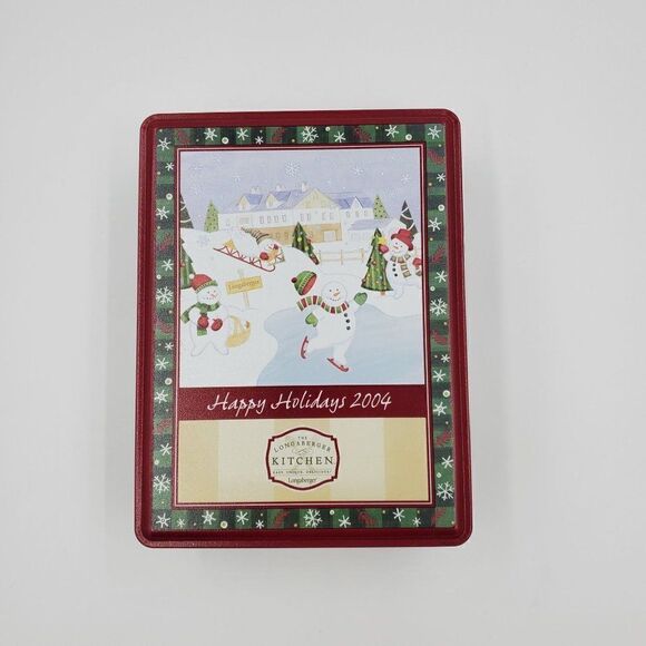 Longaberger Holiday Sweet Treats Tin 2004 With Box #90030 - Picture 1 of 11